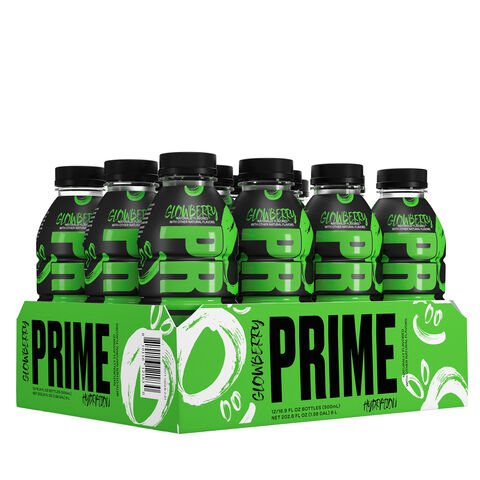 Case of Prime Hydration By Logan Paul x KSI- Glowberry 12 x 500ml (Pre-Order) - Candy Mail UK