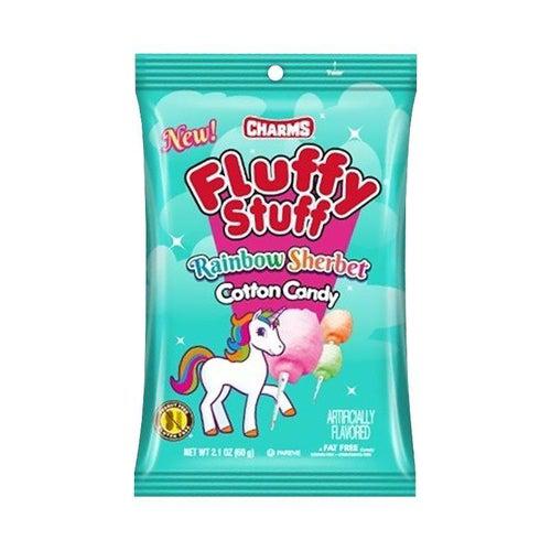 Charms Fluffy Rainbow Unicorn Cotton Candy 60g - Candy Mail UK