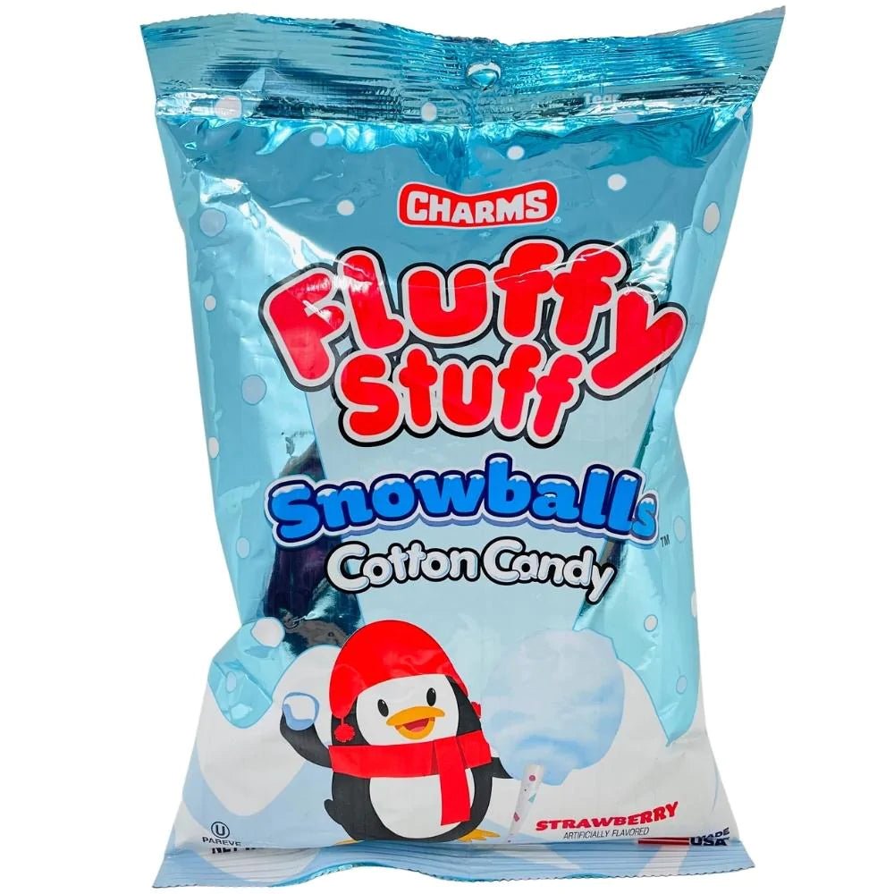 Charms Fluffy Stuff Snowballs Cotton Candy 60g - Candy Mail UK