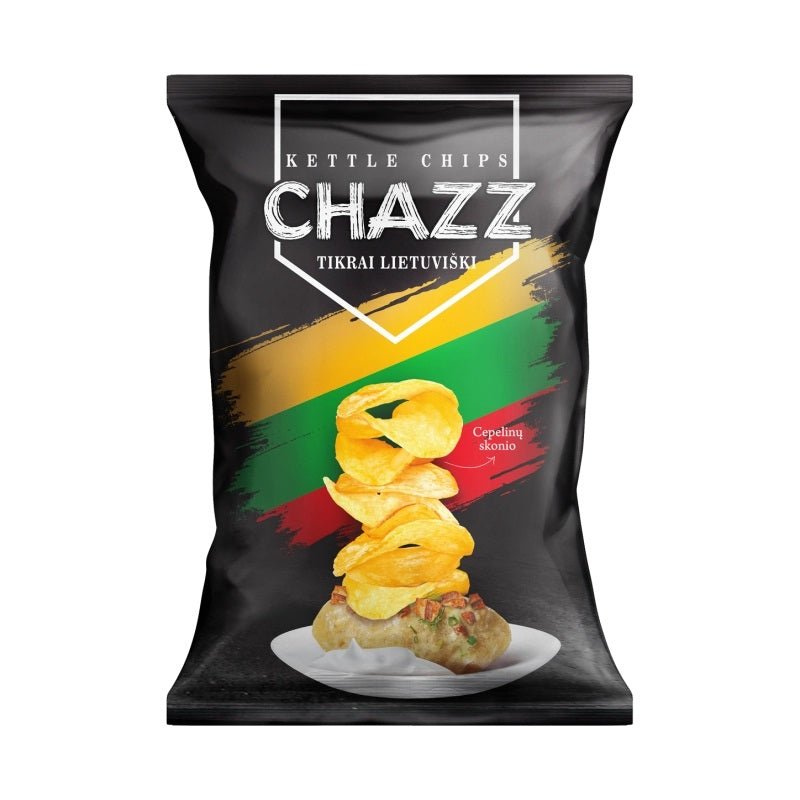Chazz Kettle Chips Cepelinu Flavour 90g - Candy Mail UK