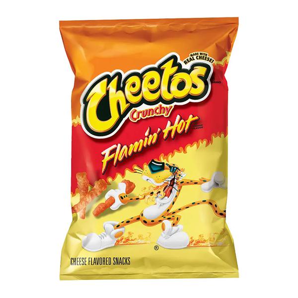 Cheetos Flamin’ Hot Crunchy American Import 99g Best Before (31/03/24) - Candy Mail UK