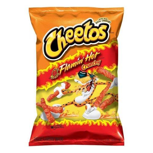 Cheetos Flamin’ Hot Crunchy American Import XXL Bag 226g Best Before August 31st 2023 - Candy Mail UK