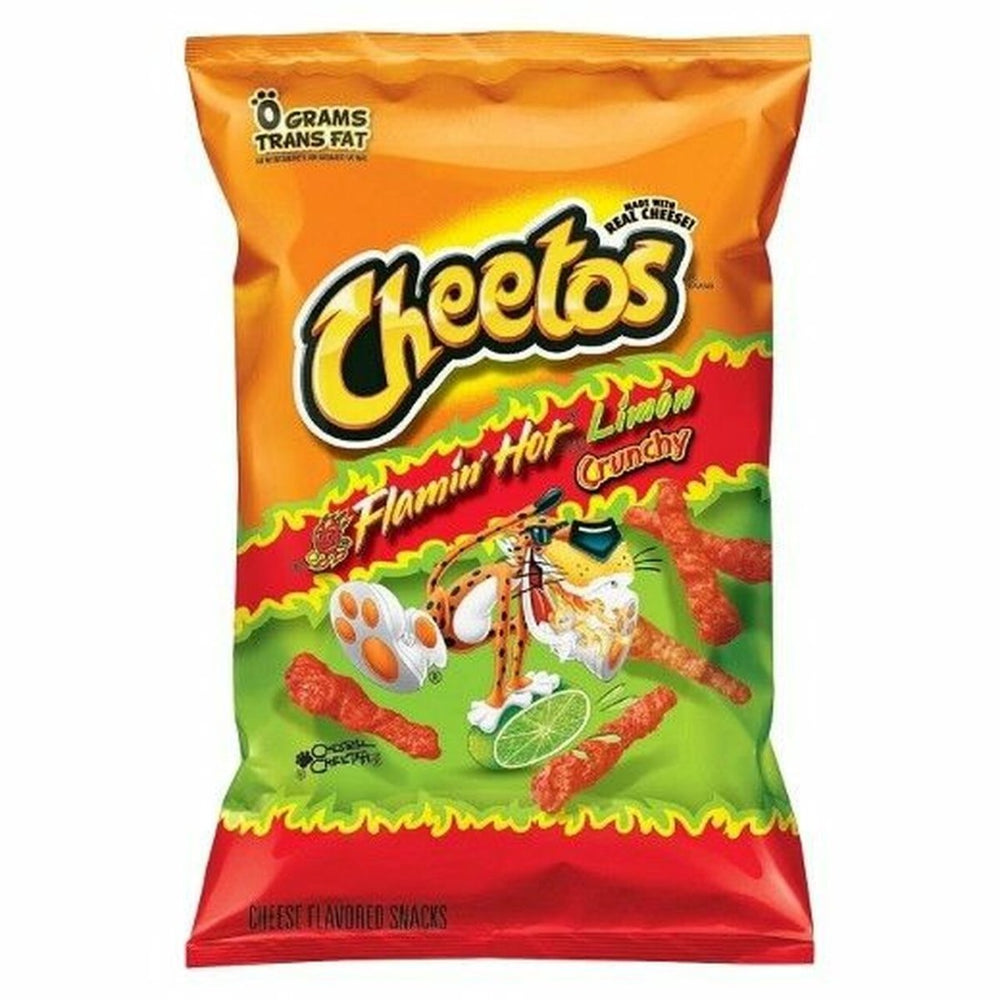 Cheetos Flamin’ Hot Limon Crunchy American Import 28g - Candy Mail UK