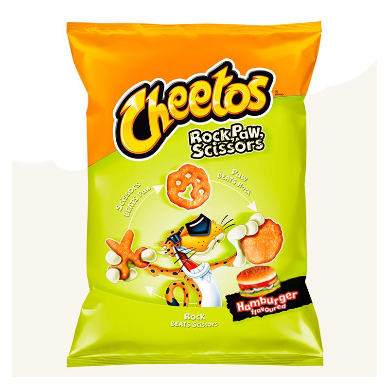 Cheetos Rock Paw Scissors Hamburger 145g - Candy Mail UK