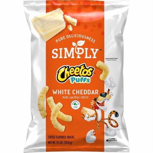 Cheetos Simply Puffs White Cheddar 227g Best Before 31st Dec 2022 - Candy Mail UK