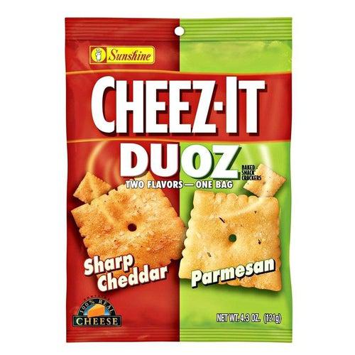 Cheez It Duoz Sharp Cheddar and Parmesan 121g - Candy Mail UK