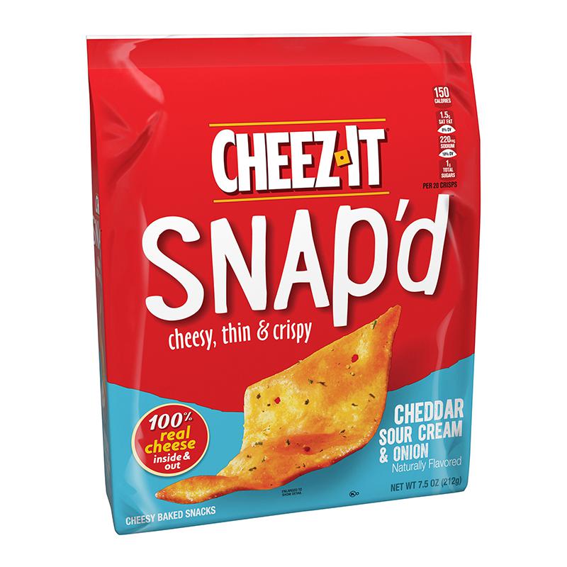 Cheez it Snap'd Cheddar Sour Cream and Onion 212g - Candy Mail UK