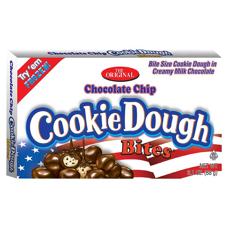 Choc Chip Cookie Dough Bites Red, White and Blue 88g - Candy Mail UK