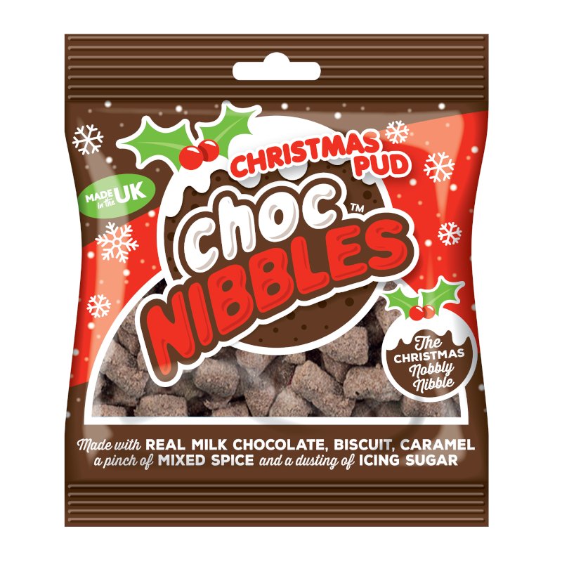 Choc Nibbles Christmas Pud Flavour 150g - Candy Mail UK