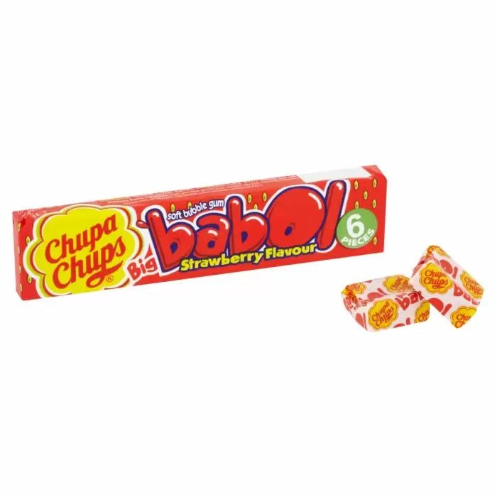 Chupa Chups Babol Strawberry Flavour Gum 27.6g - Candy Mail UK