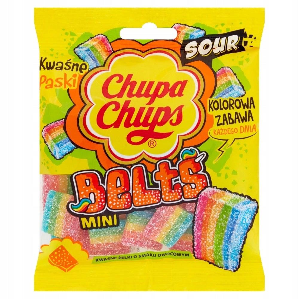 Chupa Chups Sour Belts Mini 90g - Candy Mail UK