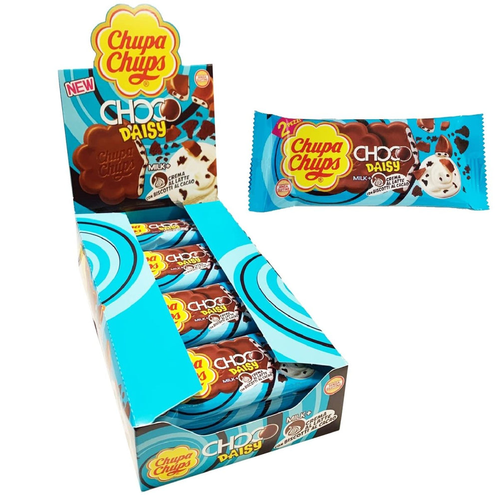 Chupa Cups Choco Daisy Crema Biscotti (Italy) 27g - Candy Mail UK
