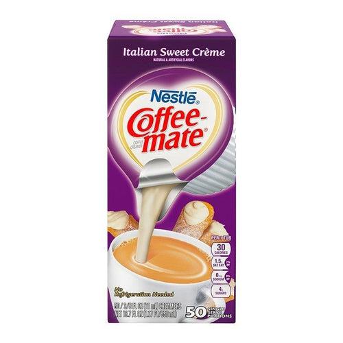 Coffeemate Italian Sweet Cream Liquid Creamer Box 50ct - Candy Mail UK