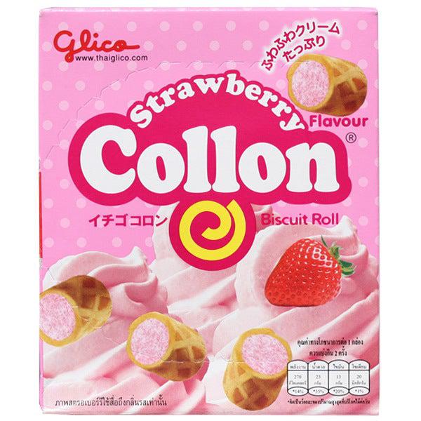 Collon Strawberry Cream Biscuits (Thai) 54g - Candy Mail UK