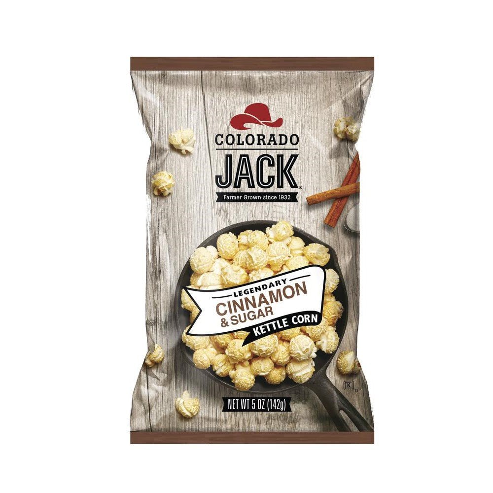Colorado Jack Legendary Cinnamon and Sugar Kettle Corn 142g - Candy Mail UK