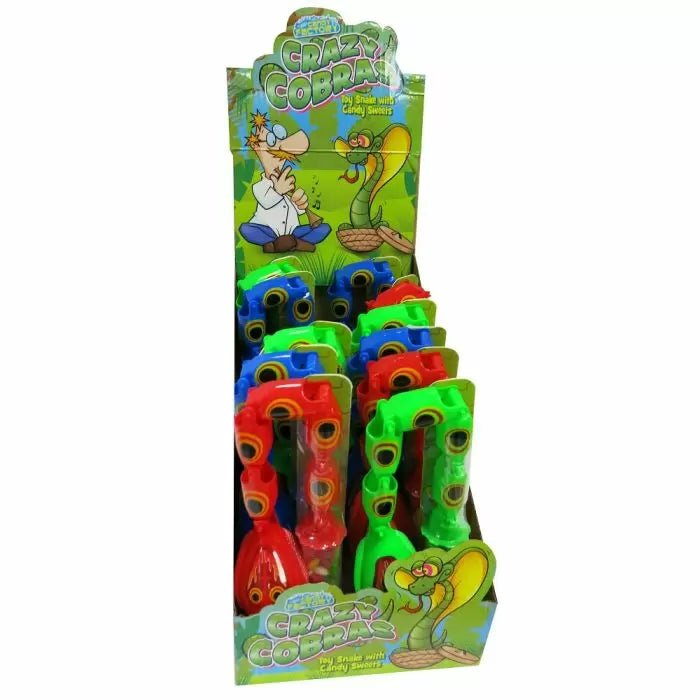 Crazy Candy Factory Crazy Cobras Toy & Sweets 16g - Candy Mail UK
