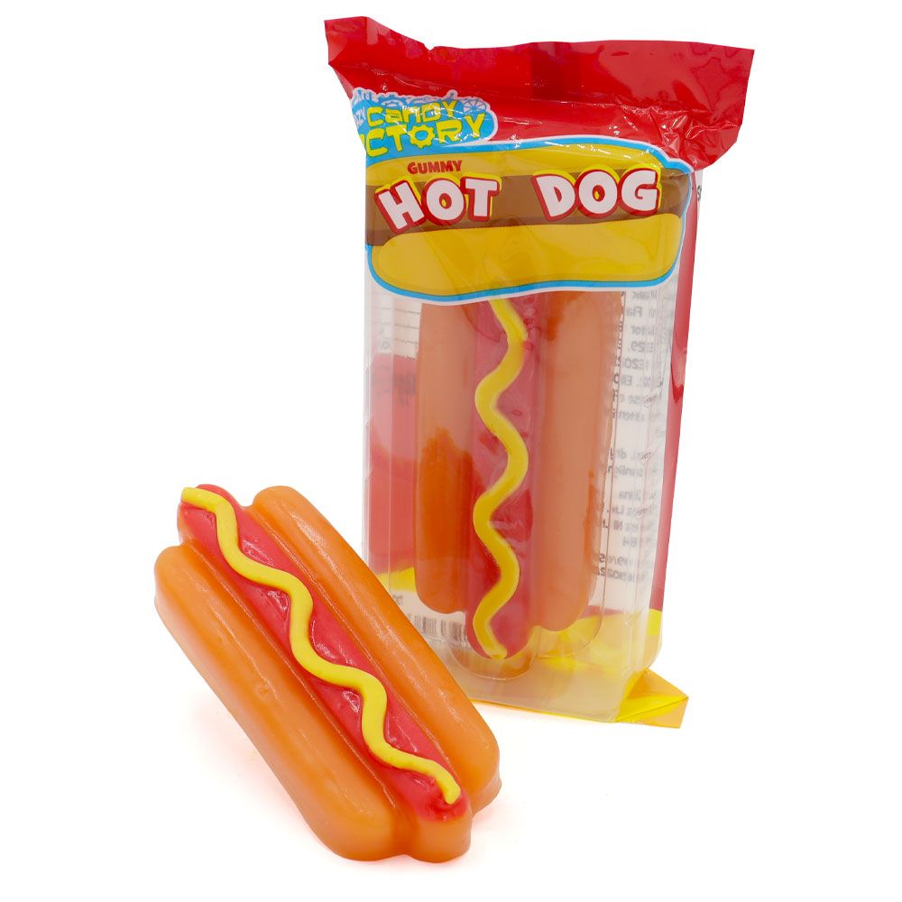 Crazy Candy Factory Gummy Hot Dog 100g - Candy Mail UK