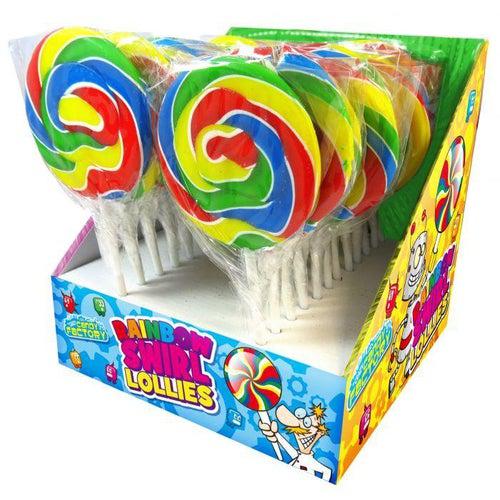 Crazy Candy Factory Rainbow Swirl Lollipops 55g - Candy Mail UK