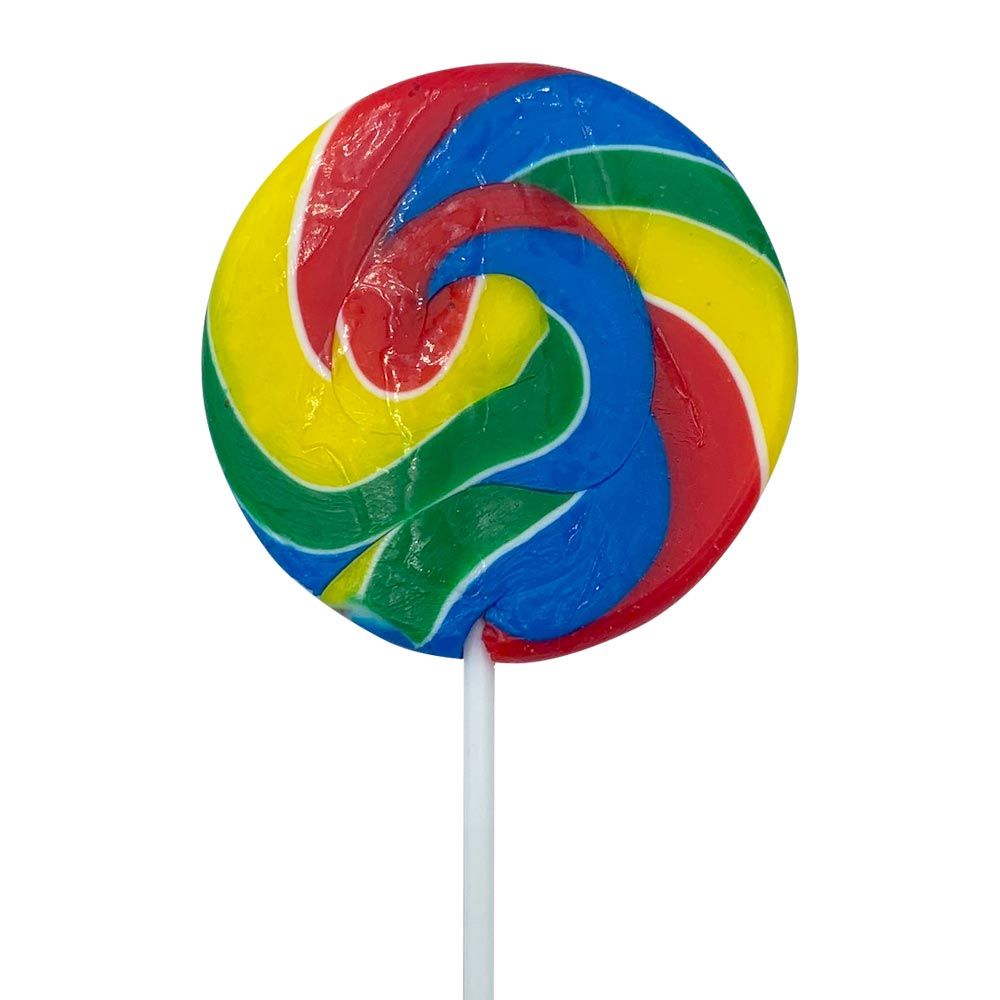 Crazy Candy Factory Rainbow Swirl Lollipops 80g - Candy Mail UK
