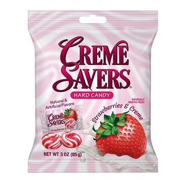 Creme Savers 177g – Creamy Strawberry & Creme Flavored Candy