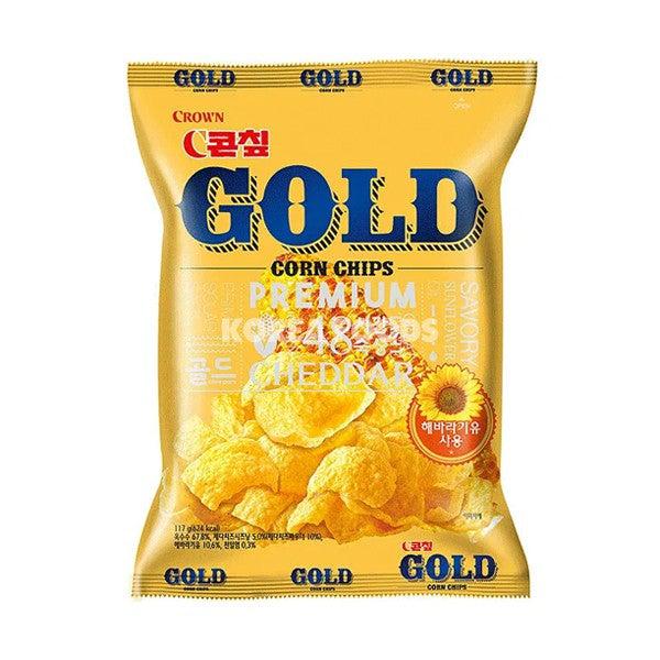 Crown Corn Chip Gold (Korea) 117g best before 07/09/21 - Candy Mail UK
