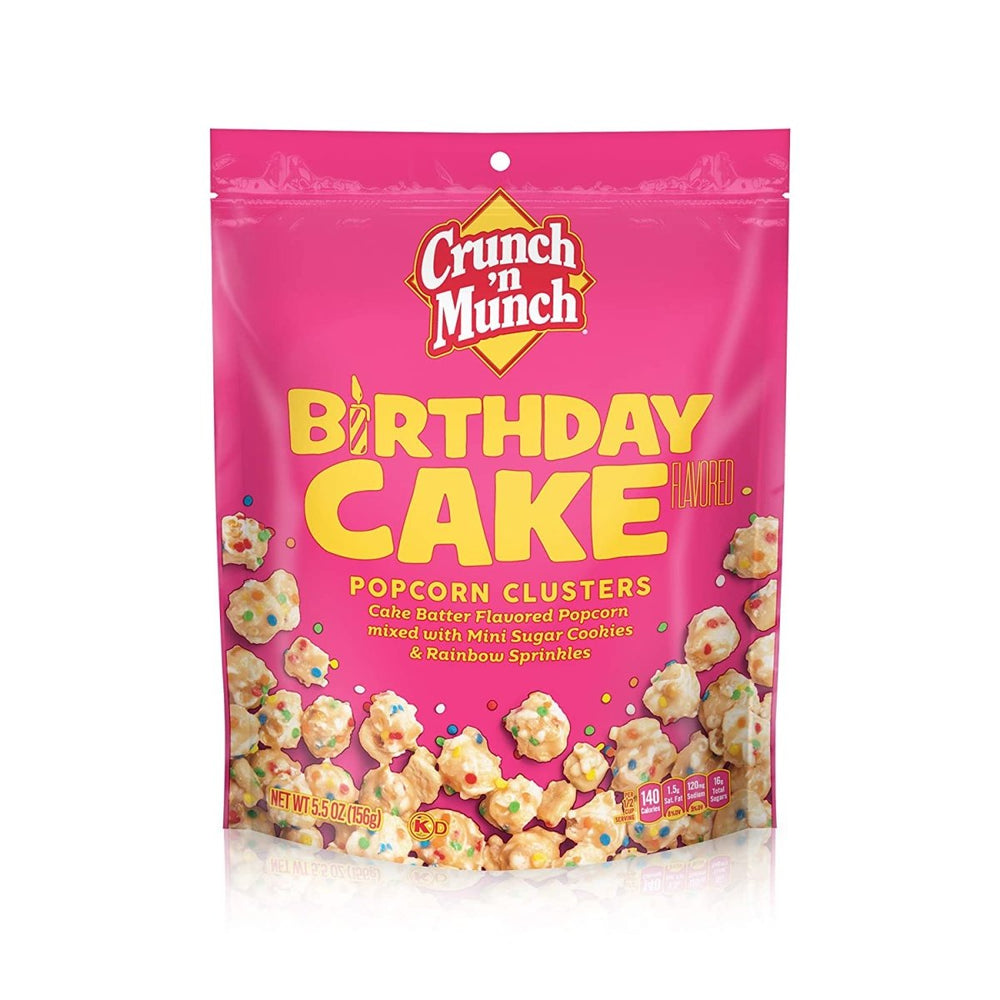 Crunch 'n Munch Birthday Cake Popcorn 156g - Candy Mail UK