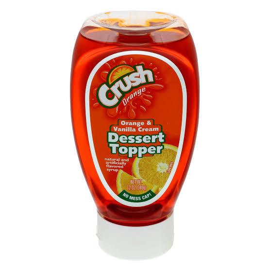 Crush Orange Vanilla Creme Topping Sauce 340g - Candy Mail UK
