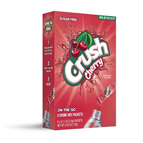 Crush Singles To Go Cherry 6 Pack 13.2g - Candy Mail UK