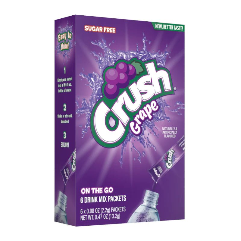 Crush Singles To Go Grape 6 Pack 13.2g - Candy Mail UK