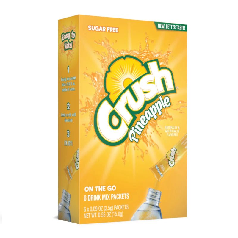 Crush Singles To Go Pineapple 6 Pack 13.2g - Candy Mail UK