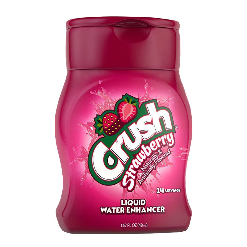 Crush Strawberry Liquid Water Enhancer 48ml - Candy Mail UK
