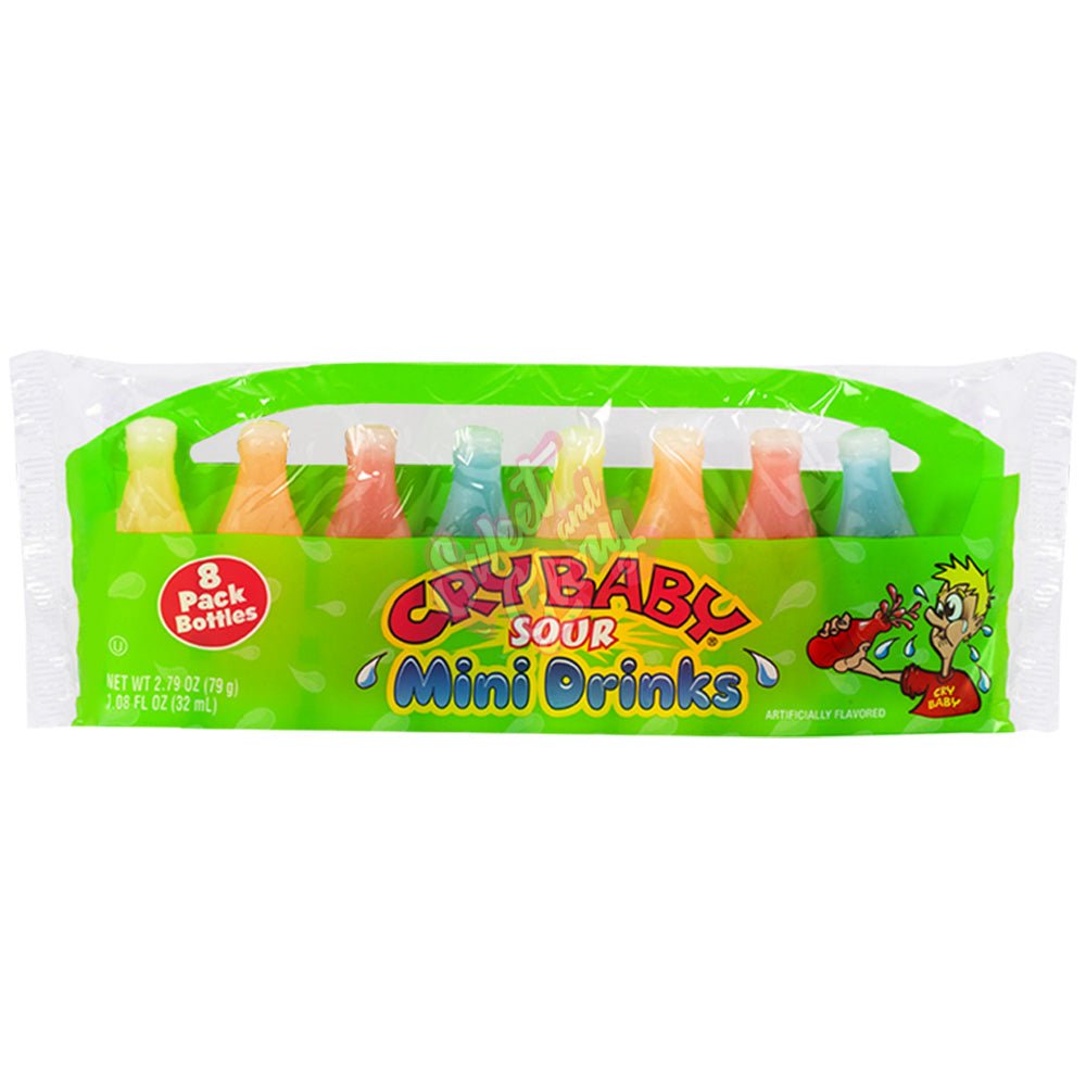 Cry Baby Sours Mini Drinks 8 Pack 79g - Candy Mail UK