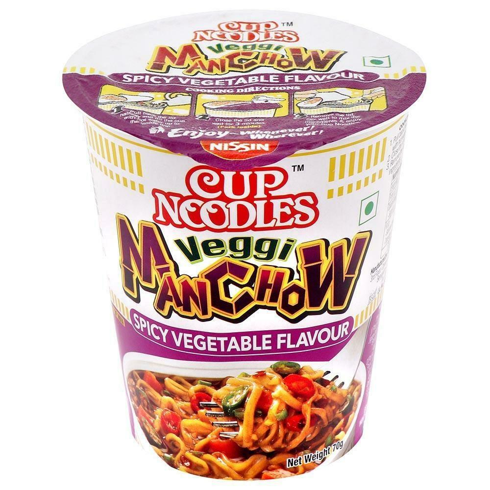 Cup Noodles Veggi Manchow 70g Best Before May 2023 - Candy Mail UK