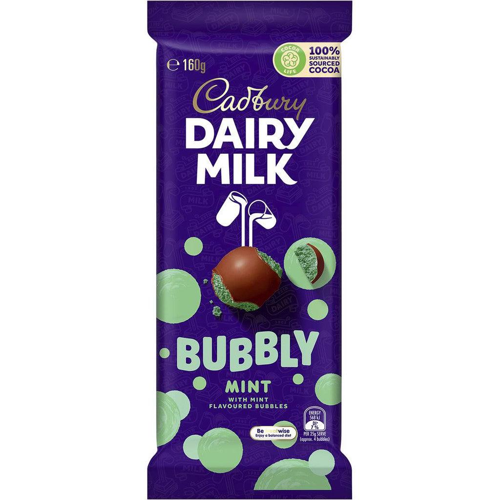 Dairy Milk Bubbly Mint (Australia) 160g - Candy Mail UK