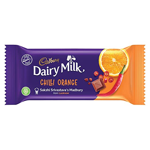 Dairy Milk Chilli Orange (Melted in transit) (India) 36g - Candy Mail UK