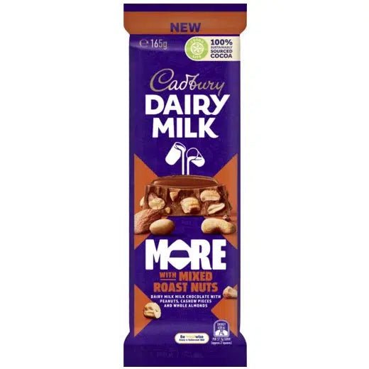 Dairy Milk More with Mixed Roast Nuts (Australia) 165g - Candy Mail UK