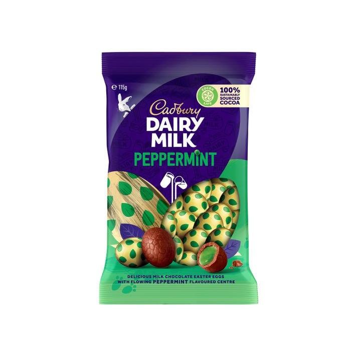 Dairy Milk Peppermint Chocolate Easter Eggs (Australian Import) 115g - Candy Mail UK