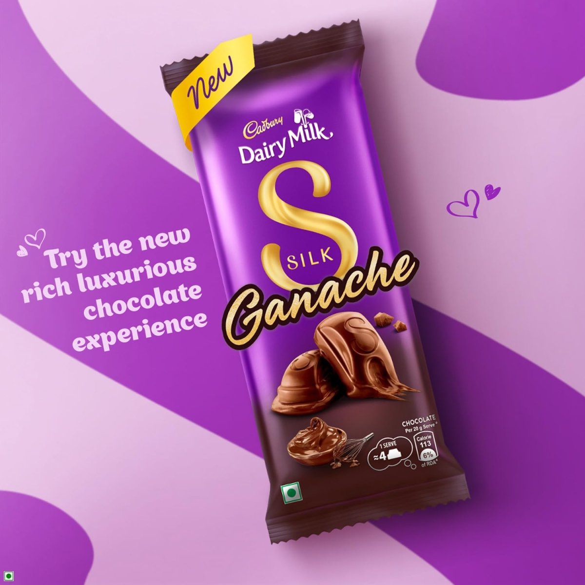 Dairy Milk Silk Ganache (India) 50g - Candy Mail UK