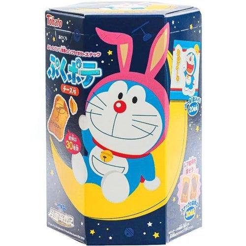 Doraemon Cheese Flavoured Potato Puff Snacks with Sticker 20g - Candy Mail UK