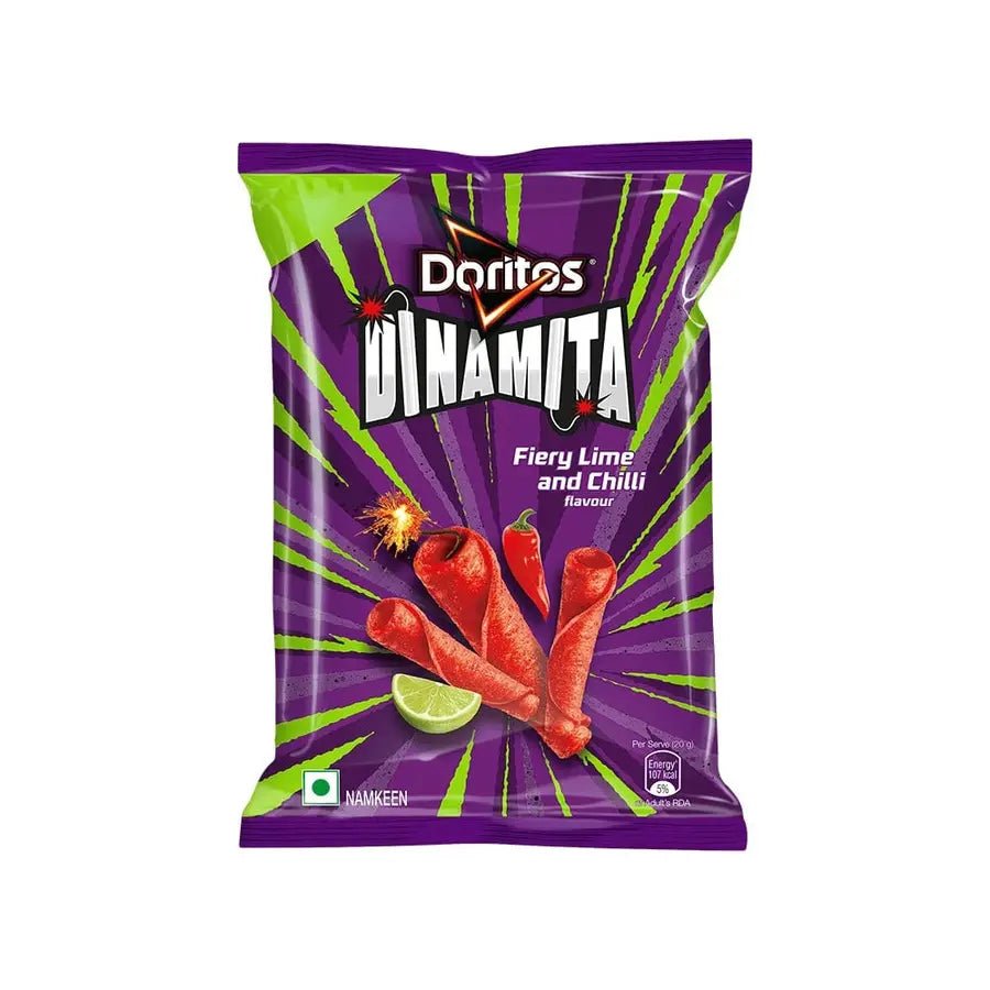 Doritos Dinamita Fiery Lime and Chilli (India) 56g - Candy Mail UK