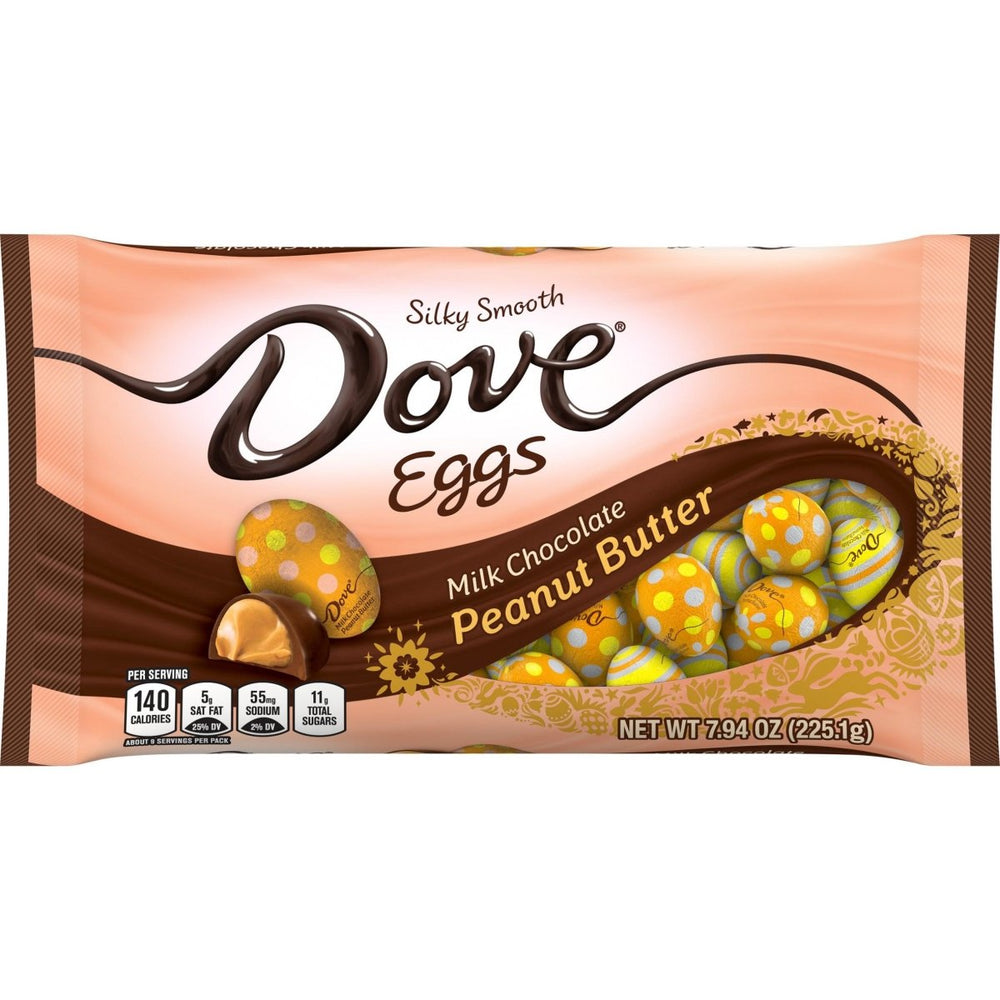 Dove Milk Chocolate Peanut Butter Eggs 225g - Candy Mail UK