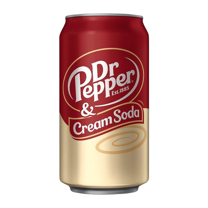 Dr Pepper Cream Soda 355ml (Damaged Can) - Candy Mail UK