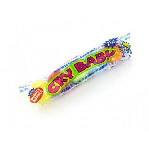 Dubble Bubble Cry Baby Sours 4 Ball Tube - Candy Mail UK