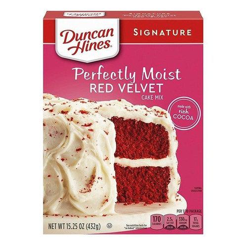 Duncan Hines Signature Red Velvet Cake Mix 432g Best Before 02 April - Candy Mail UK