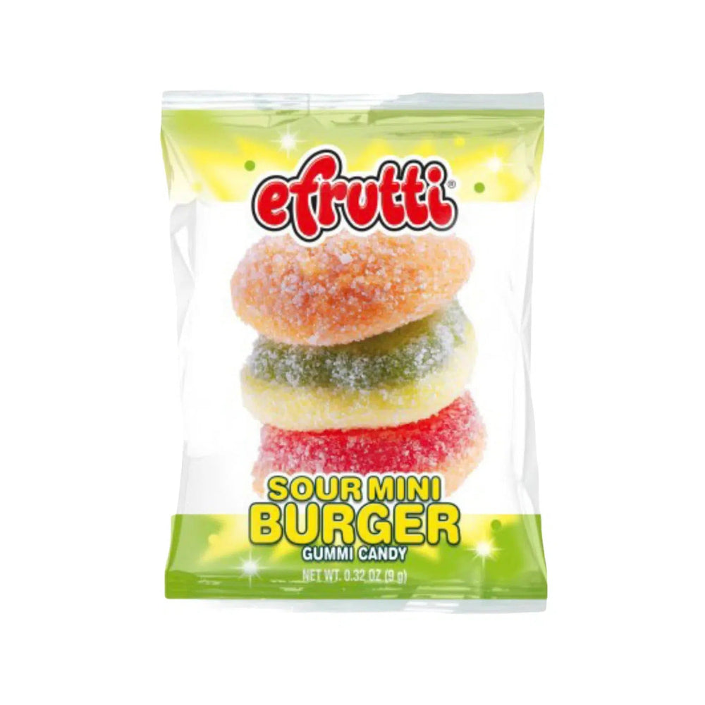 Efrutti Mini Sour Burger 9g - Candy Mail UK