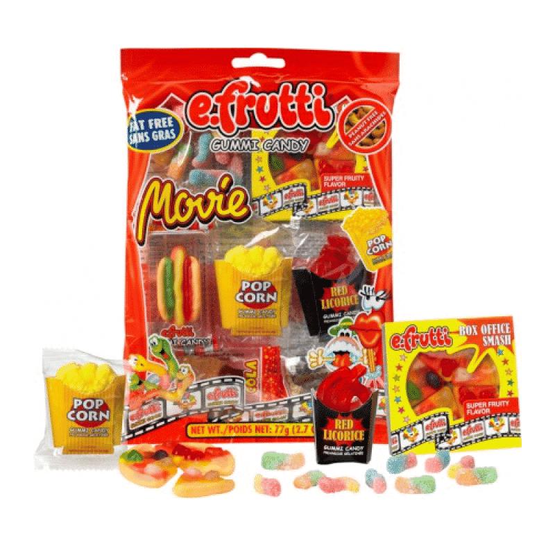 Efrutti Movie Peg Bag 77g - Candy Mail UK
