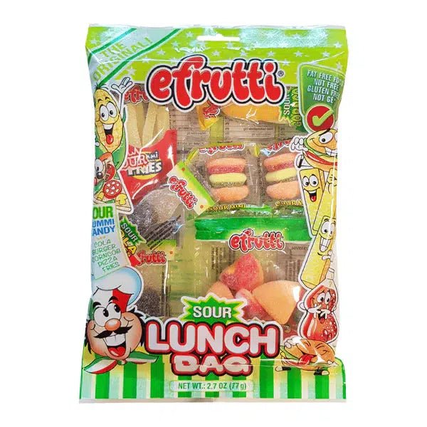 Efrutti Sour Lunch Peg Bag 77g - Candy Mail UK