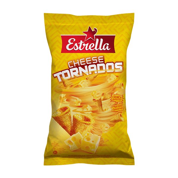 Estrella Cheese Cornados Crisps (EU) 110g - Candy Mail UK