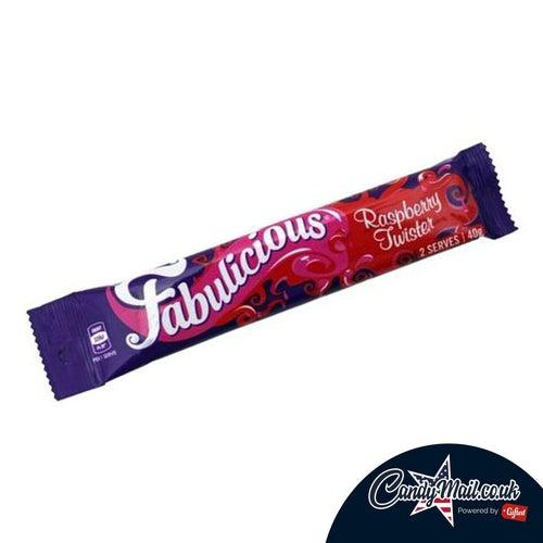 Fabulicious Raspberry Twister (New Zealand) 40g - Candy Mail UK