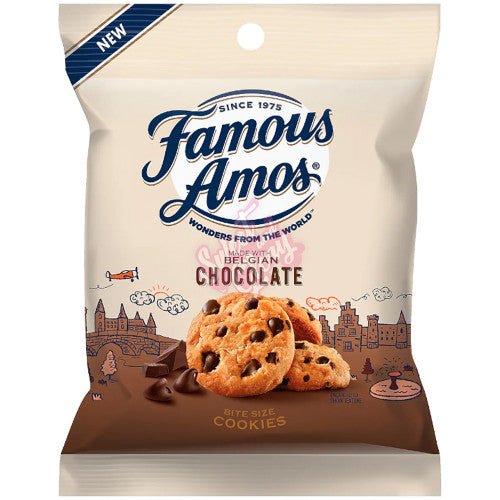 Famous Amos Belgian Chocolate Bite Size Cookies 56g - Candy Mail UK